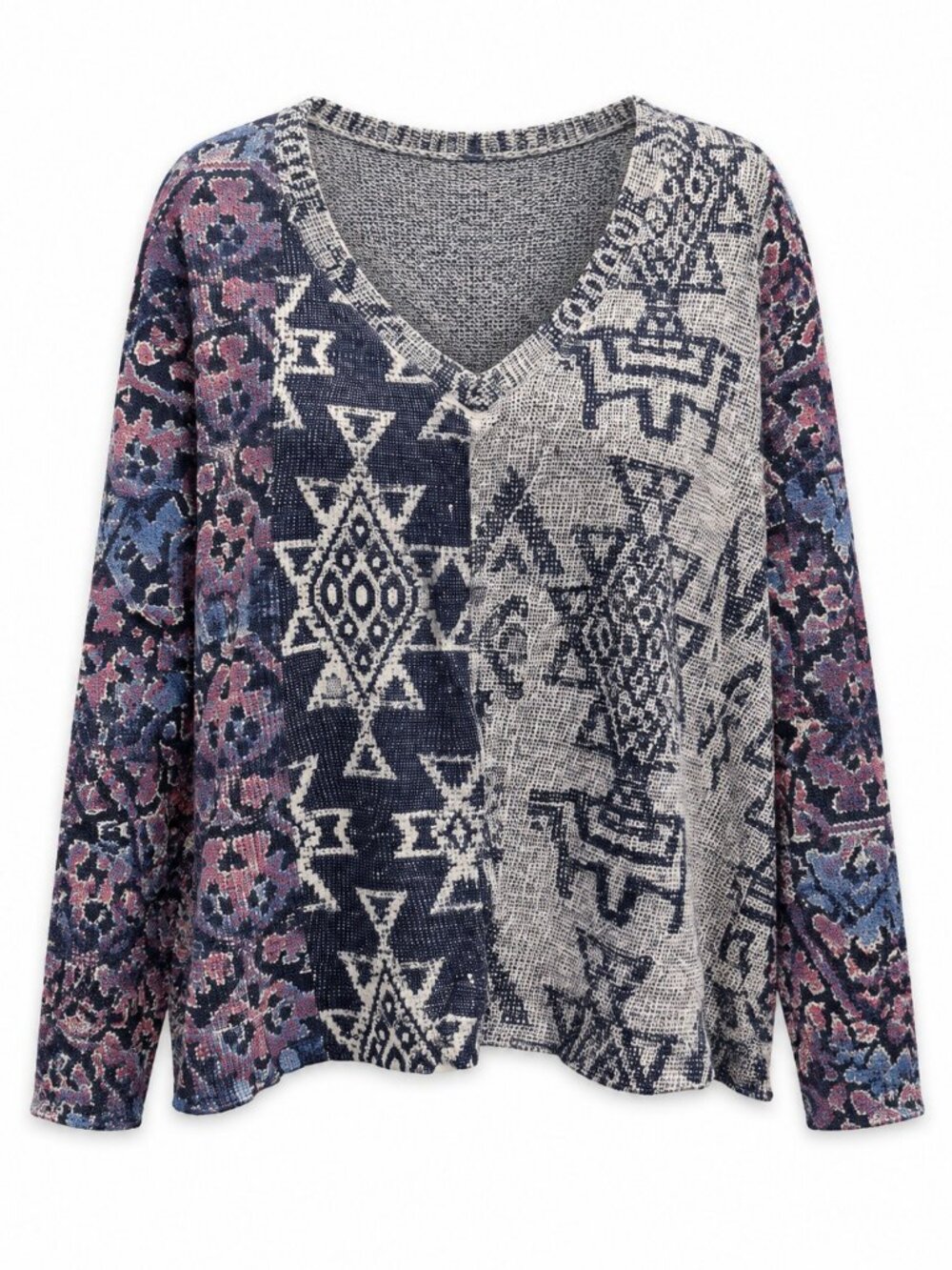 Pilcro Geometric Knit V-Neck Sweater Size XS